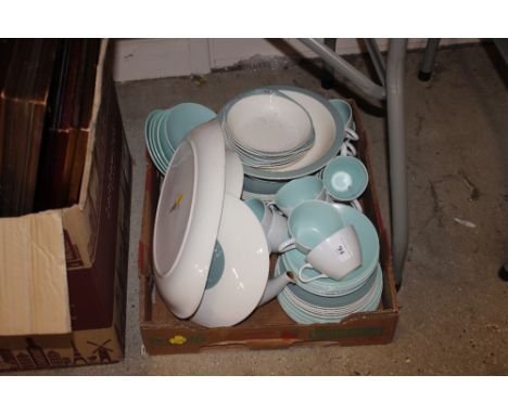 A quantity of Poole Pottery and Doulton dinnerware 