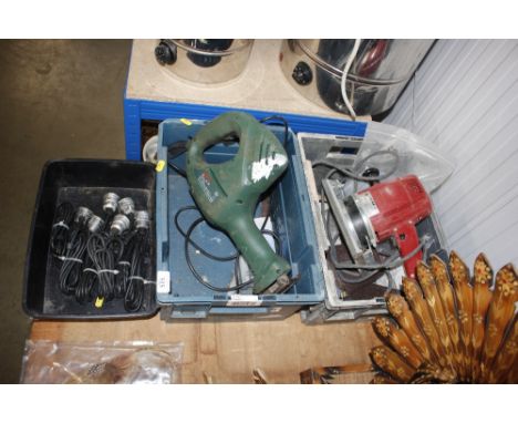 A Bosch reciprocating&nbsp;saw and a Stayer sander etc