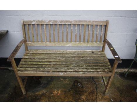 A garden bench