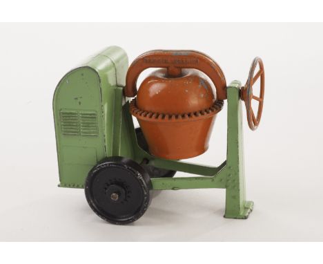 A Moko Lesney Large Scale Cement Mixer, pale green body, red mixer, black wheels, G 