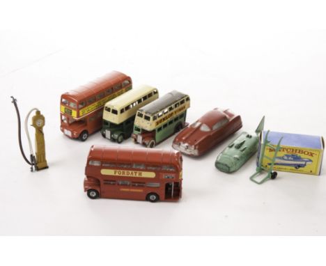 Dinky Toys Fordath Promo­tional Routemaster and other Diecast Vehicles including Corgi: unboxed, Dinky 289 red Routemaster wi