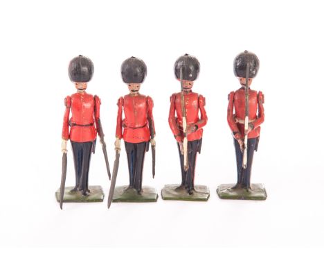 Britains Coldstream Guards at present, officers (2), ORs (20), generally G, 3 F (22) 2 clarinet, bass drummer, cymbal, 2 euph