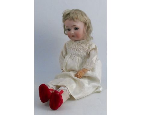 A Halbig Kammer Reinhart bisque headed doll, height 22ins
