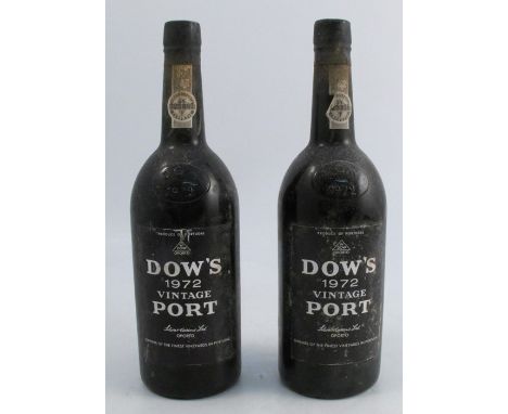 Six bottles of Dow's 1972 Vintage Port