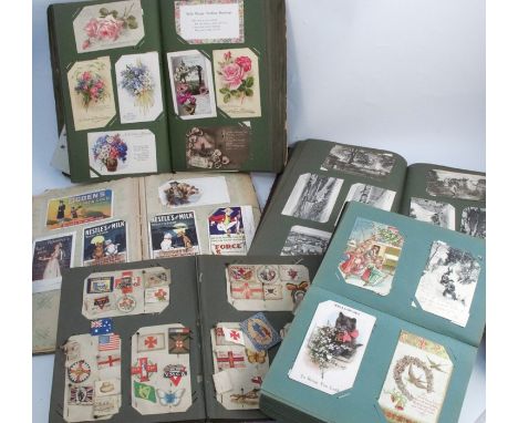 A large collection of postcards, to include English and Continental topographical views, greetings cards, War related cards, 