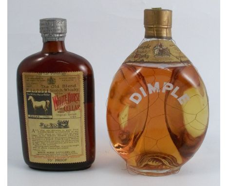 A bottle of John Haig &amp; Co Ltd Dimple Old Blended Scotch Whisky, together with a bottle of White Horse Cellar Old Blend S