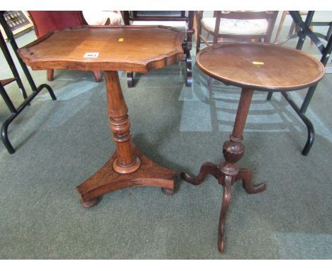 WINE TABLE, rosewood base wine table a reproduction tripod base, mahogany wine table 