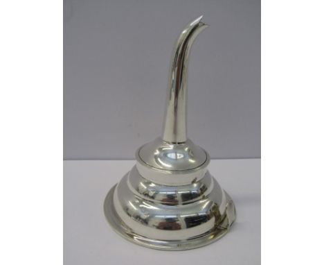 SILVER WINE FUNNEL, Georgian design HM silver wine funnel, marks indistinct 
