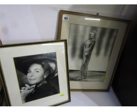 FILM STARS, Ingrid Bergman autographed portrait photograph, together with Marlene Dietrich autographed portrait, together wit