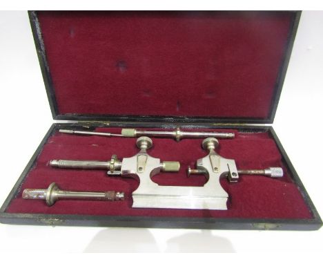 VINTAGE WATCH MAKERS LATHE &amp; TOOLS, in original fitted box 