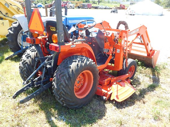 Kubota B7300 4wd Tractor W 60 Belly Mower La 271 Front Loader 3 Pt Hitch 354hrs Sn 13519 