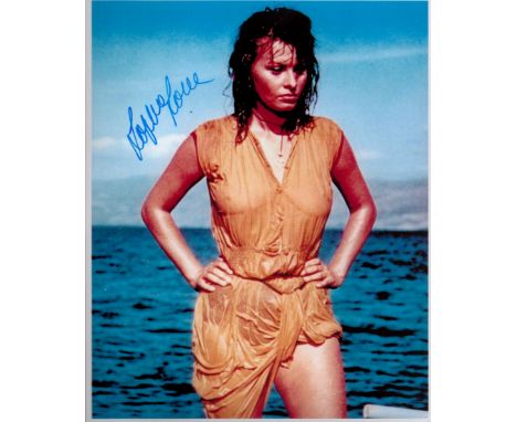 Sophia Loren signed 10x8 colour photo. Sofia Costanza Brigida Villani Scicolone born 20 September 1934), k, is an Italian act