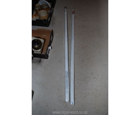 Two roller blinds 55" x 63" from 'Ikea.'
