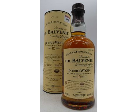 The Balvenie aged 12 years Doublewood single malt Scotch whisky, 70cl, 40%, one bottle in carton