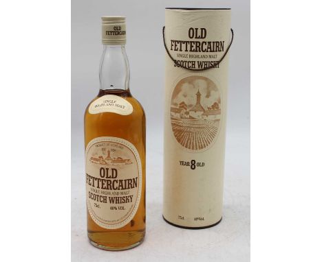 Old Fettercairn 8 year old single Highland malt Scotch whisky, 75cl, 40%, one bottle in carton