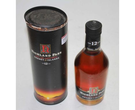 Highland Park aged 12 years single malt Scotch Whisky, 70cl, 40%, one bottle in carton