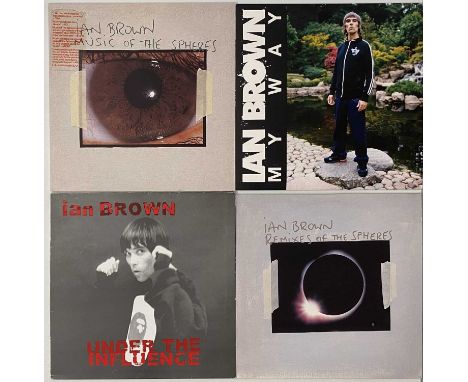 IAN BROWN - LPs (ORIGINAL PRESSINGS). Killer pack of 4 x quickly deleted original pressing LPs from The Monkey Man. Titles ar
