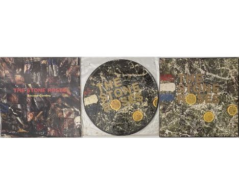 THE STONE ROSES - SELF TITLED/SECOND COMING LPs COLLECTORS' BUNDLE. Wicked bundle of 3 x copies of the 2 studio albums from T