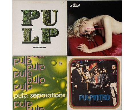 PULP - LP RARITIES. Cracking pack of 4 x original pressing LPs from Jarvis and co. Titles are This Is Hardcore (1998 original