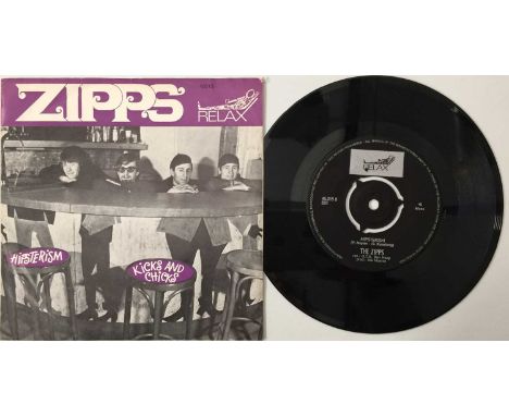 THE ZIPPS - KICKS AND CHICKS C/W HIPSTERISM 7" (ORIGINAL DUTCH RELEASE - RELAX 45.015). Scarce complete original Dutch 1966 7