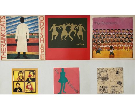 THE RAINCOATS - LP/ 7" PACK. A super selection of 6 LPs/ 7" by The Raincoats. Titles include The Raincoats (ROUGH 3, Ex/ Ex),