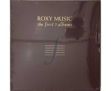 ROXY MUSIC - THE FIRST 7 ALBUMS LP BOX SET (1981 - POLYDOR/EG - EGBS 1). Mint and factory sealed original 1981 LP box set cel