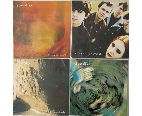 SLOWDIVE - LP/12" (INCLUDING ORIGINAL SOUVLAKI). Wondrous package of 1 x LP plus 3 x 12" (4 releases in total) from firm offi