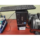 Desktop Computer w/ Asus Monitor and Monitor Stand