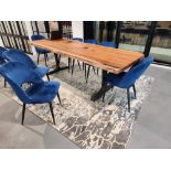 Wood Live Edge Dining Table approx 98.5""