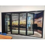 5-Panel Bi-Fold Patio Doors w/ Screen approx. 16' x 9' - Showroom Display
