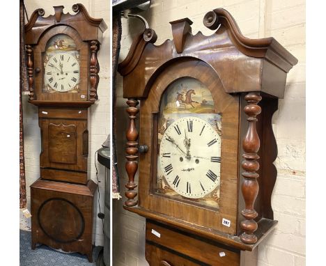 LOCKWOOD HUDERSFIELD GRANDFATHER CLOCK