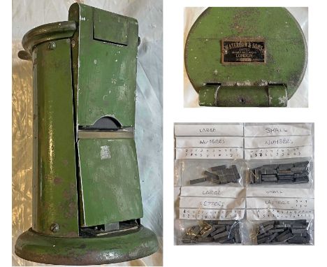 Edmondson TICKET DATING MACHINE, manufactured by Waterlow and said by vendor to be ex-Chessington North station. Comes with 4