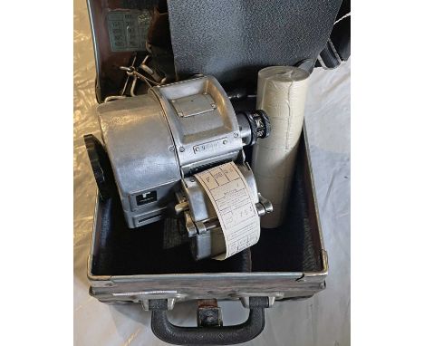 London Transport GIBSON TICKET MACHINE, an alpha fare codes example, serial no 30606. Comes with harness, correct-type box an