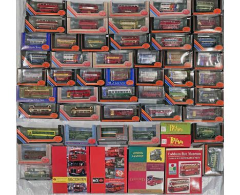 Large quantity (48 + 4) of 1/76-scale MODEL BUSES and BOX SETS, mostly EFE plus a few OOC & Britbus, all are London interest.