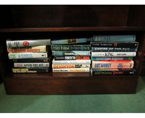 A collection of modern first editions incl. Stephen King, Frederick Forsyth 'Odessa File' JG Ballard 'Empire of the Sun'  1st