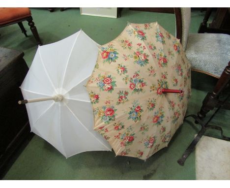 Two vintage parasols