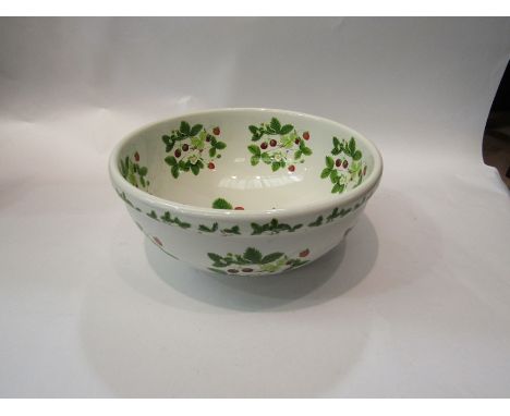 A Portmeirion 'Summer Strawberries' pattern large fruit bowl, 28cm diameter