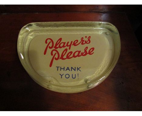 A vintage Player's Please advertising 'Thank you!' coin tray. 21.5cm wide