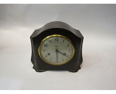 A Smith's Enfield Bakelite mantel clock with key