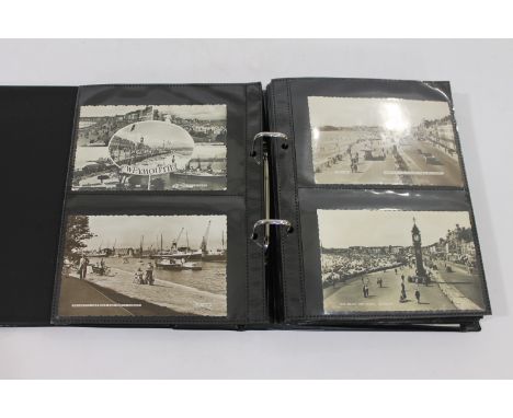 POSTCARD ALBUMS - DORSET 4 albums of postcards, 1st album (Lyme Regis various views and St Gildas Convent, 2nd album (Lulwort