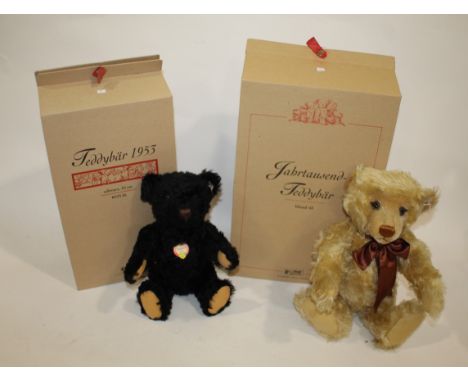 STEIFF TEDDY BEARS including Teddy Bear 1953, No 2454 of 3000 made and with it's box and certificate (35cms). Also with Year 