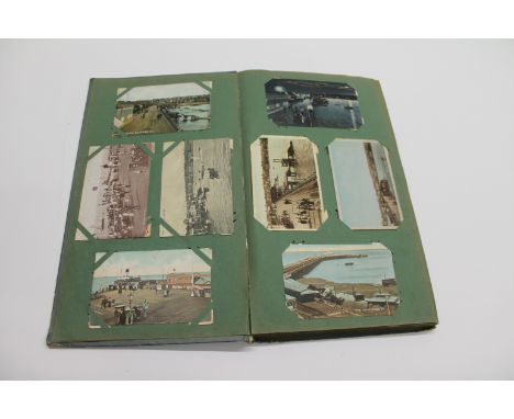 LARGE POSTCARD ALBUM a large album with a mixture of generally modern cards, including Ships (HMS Teazer, HMS Broadsword, Cut