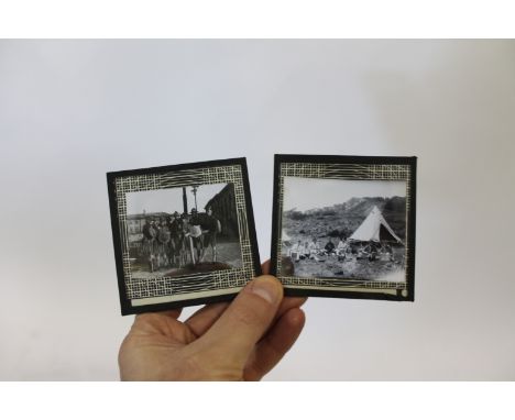 COLLECTION OF SCOUT RELATED GLASS SLIDES  an interesting collection of approx 50 glass slides from the early part of the 20th