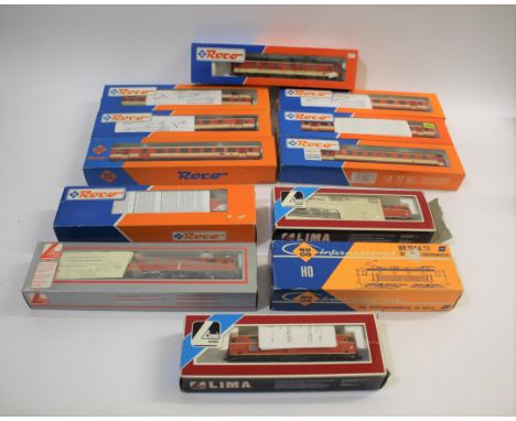 OBB AUSTRIAN RAILWAYS - BOXED LOCOMOTIVES &amp; ROLLING STOCK including 5 boxed locomotives, Lima OBB 2043, Roco 1044, Lima 2