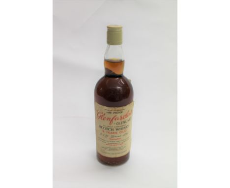 SINGLE MALT SCOTCH WHISKY: Glenfarclas Glenlivet, Speyside, 8 years old, 105 proof, 26 2/3 fluid ounces, Bonded and Bottled b