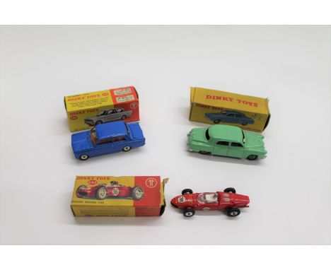 DINKY TOYS 3 boxed models including 172 Studebaker Land Cruiser (light green body, box a little squashed), 136 Vauxhall Viva 