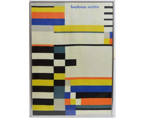 After Ruth Consemuller(German, 1904-1986)Bauhaus-Archiv poster; featuring "Gobelin (detail)",photolithographic print,83 x 58.