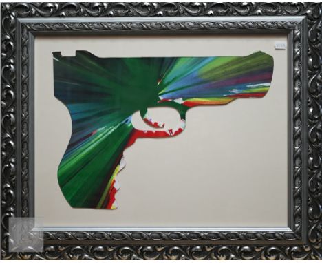 Damien Hirst (b. 1965) - Gun Spin painting, 2009, acrylic on die-cut wove paper, with ink-stamp signature on the reverse and 