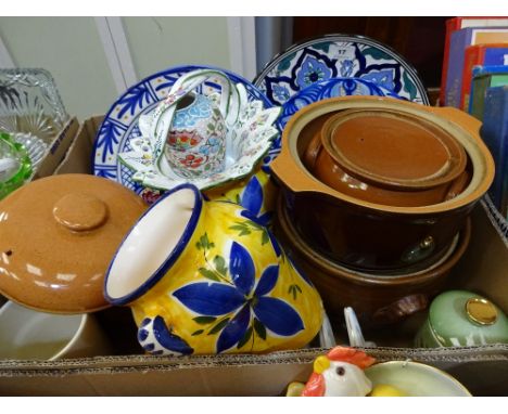 Stoneware pots, plates etc. 