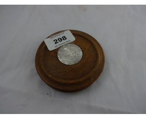 An antique snuff box made of oak from Edinburgh Cathedral